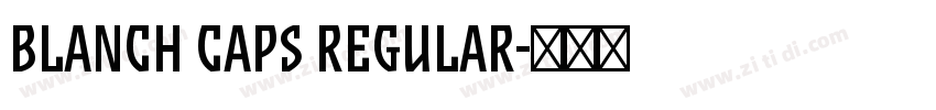 Blanch Caps Regular字体转换 Blanch Caps Regular字体转换